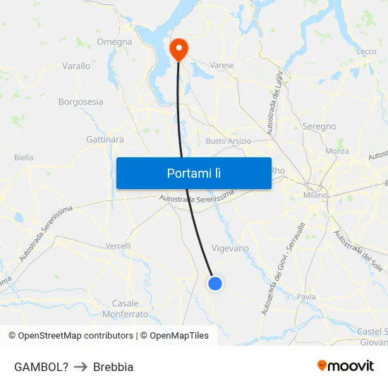 GAMBOL? to Brebbia map