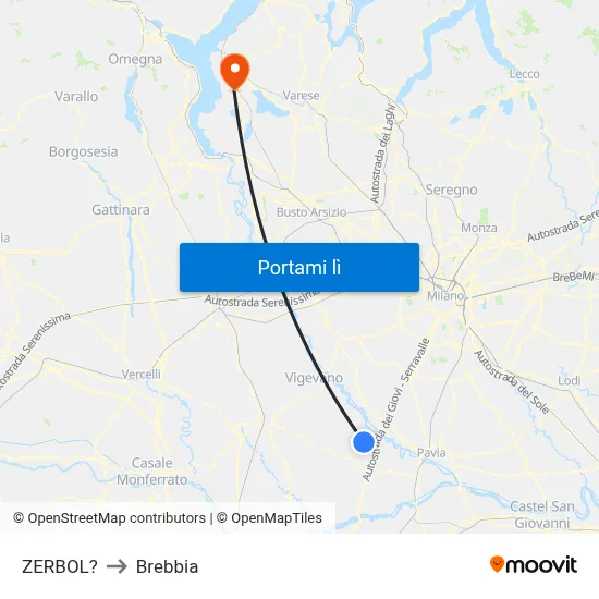 ZERBOL? to Brebbia map