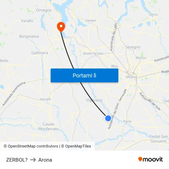 ZERBOL? to Arona map