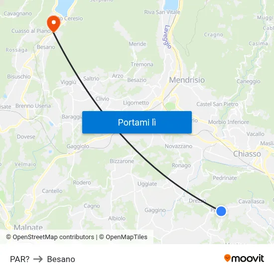 PAR? to Besano map