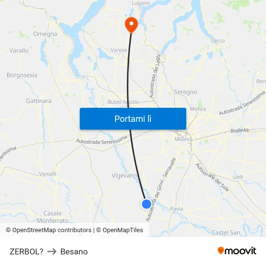 ZERBOL? to Besano map