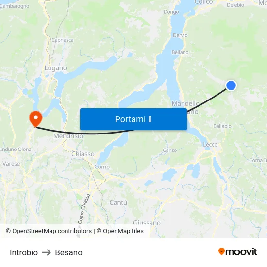 Introbio to Besano map