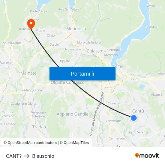CANT? to Bisuschio map