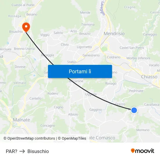 PAR? to Bisuschio map