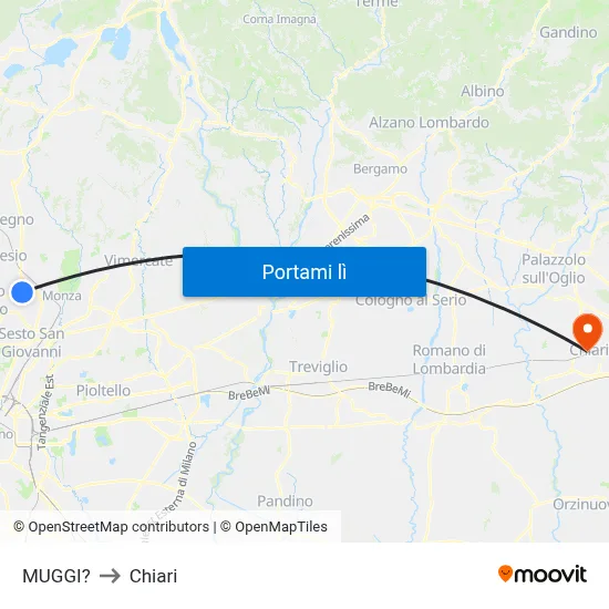 MUGGI? to Chiari map