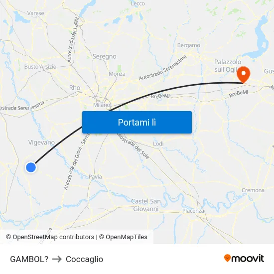 GAMBOL? to Coccaglio map