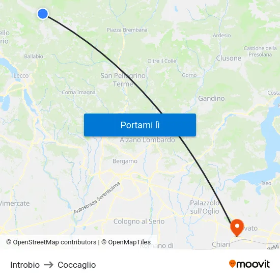 Introbio to Coccaglio map