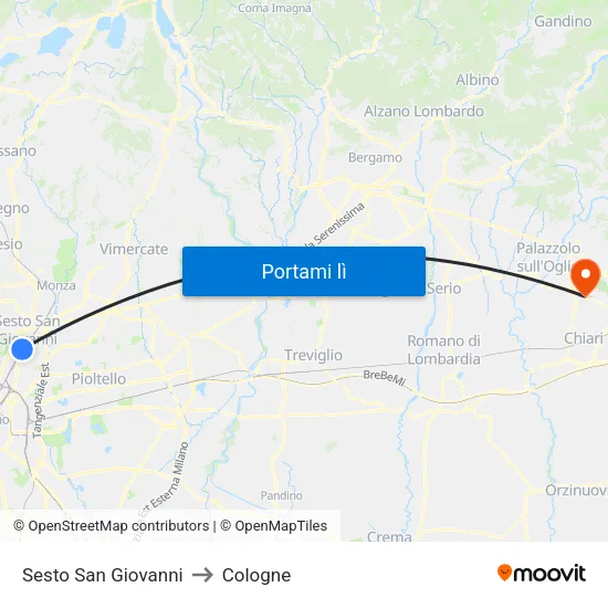 Sesto San Giovanni to Cologne map