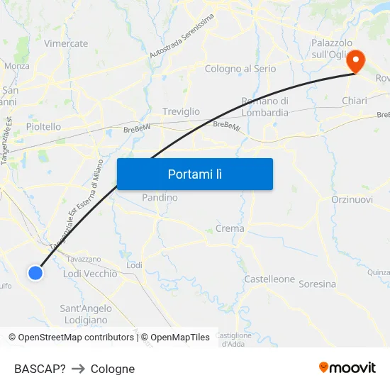 BASCAP? to Cologne map