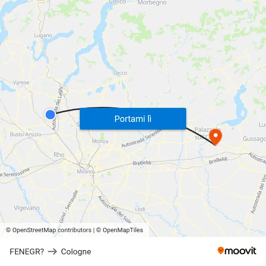 FENEGR? to Cologne map