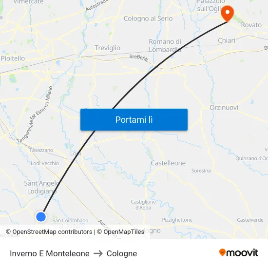 Inverno E Monteleone to Cologne map