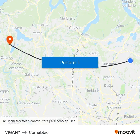 VIGAN? to Comabbio map