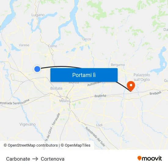 Carbonate to Cortenova map