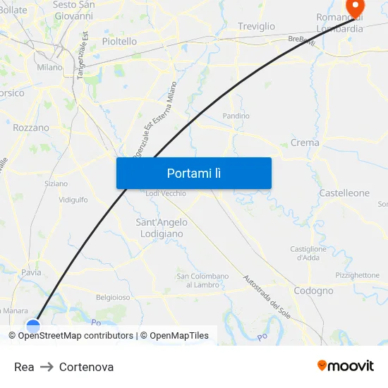 Rea to Cortenova map