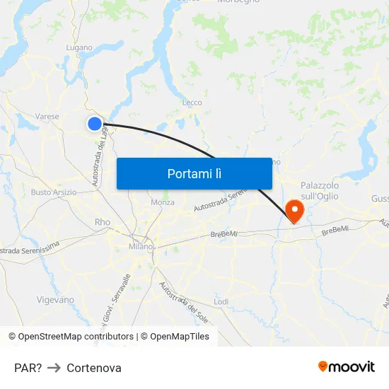 PAR? to Cortenova map
