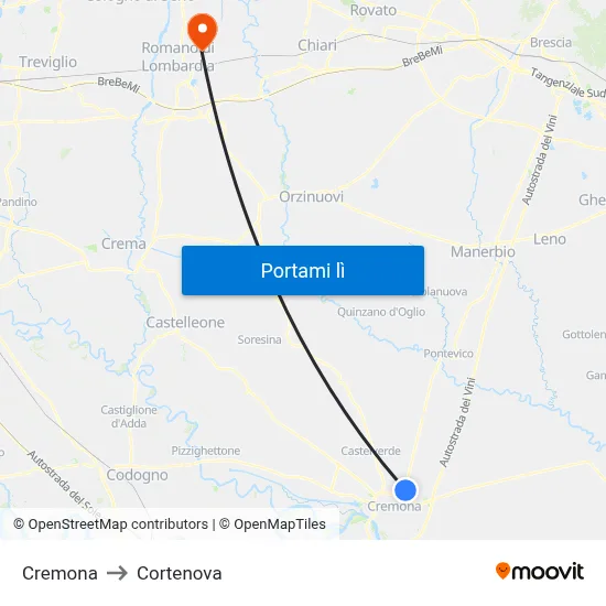 Cremona to Cortenova map