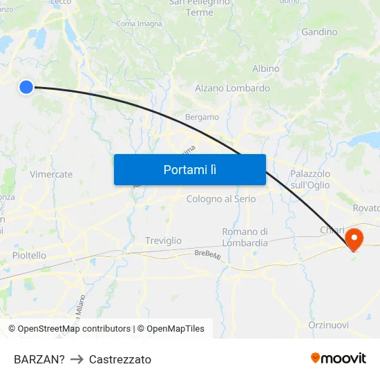 BARZAN? to Castrezzato map