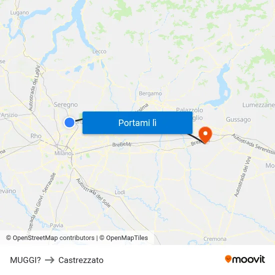 MUGGI? to Castrezzato map