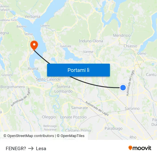 FENEGR? to Lesa map