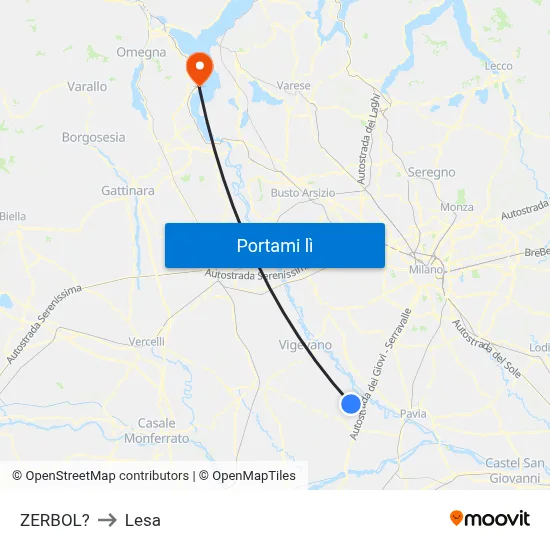 ZERBOL? to Lesa map