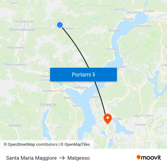 Santa Maria Maggiore to Malgesso map