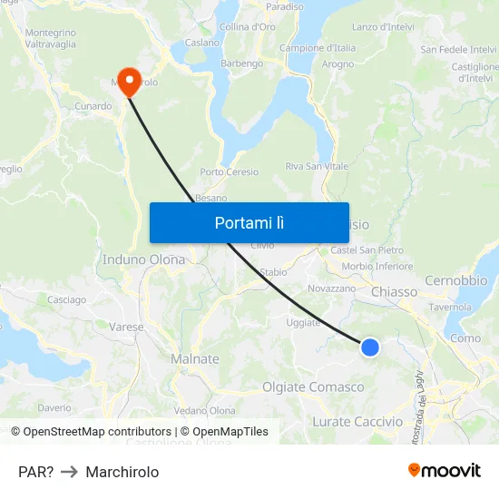 PAR? to Marchirolo map