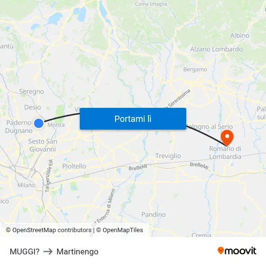 MUGGI? to Martinengo map