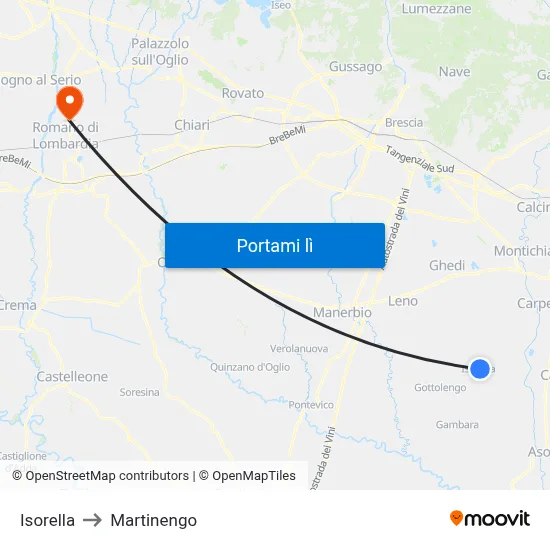 Isorella to Martinengo map
