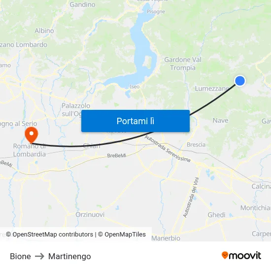 Bione to Martinengo map