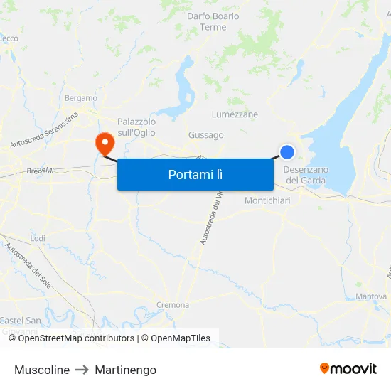 Muscoline to Martinengo map