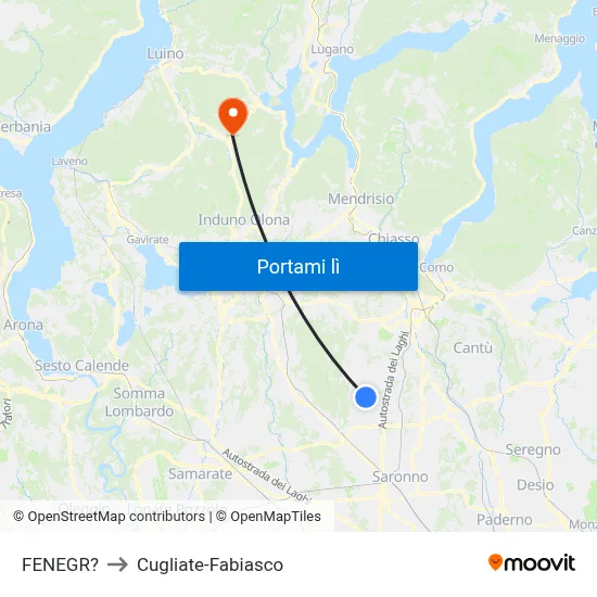 FENEGR? to Cugliate-Fabiasco map