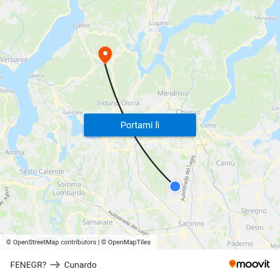 FENEGR? to Cunardo map