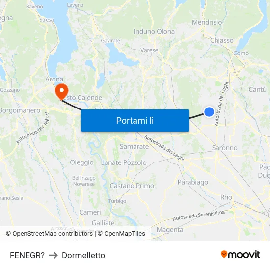 FENEGR? to Dormelletto map