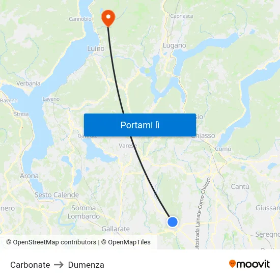 Carbonate to Dumenza map