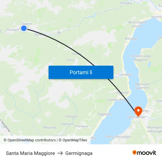 Santa Maria Maggiore to Germignaga map