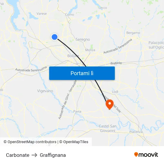 Carbonate to Graffignana map