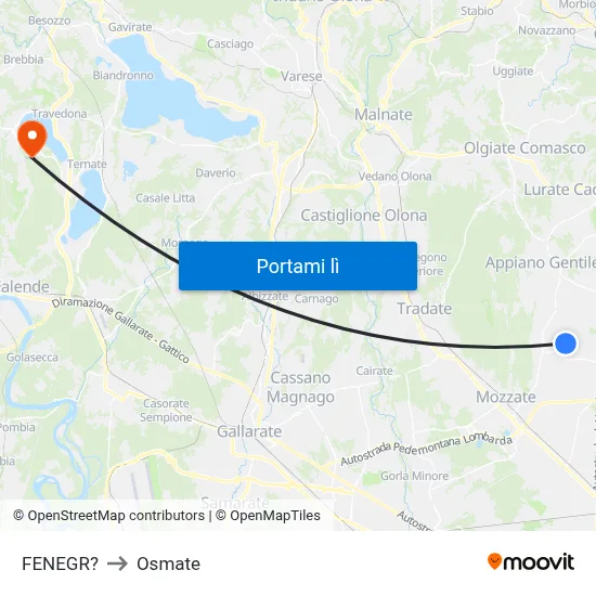 FENEGR? to Osmate map