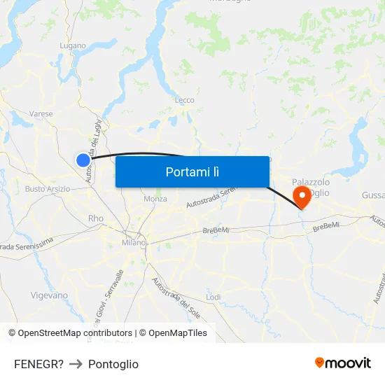 FENEGR? to Pontoglio map
