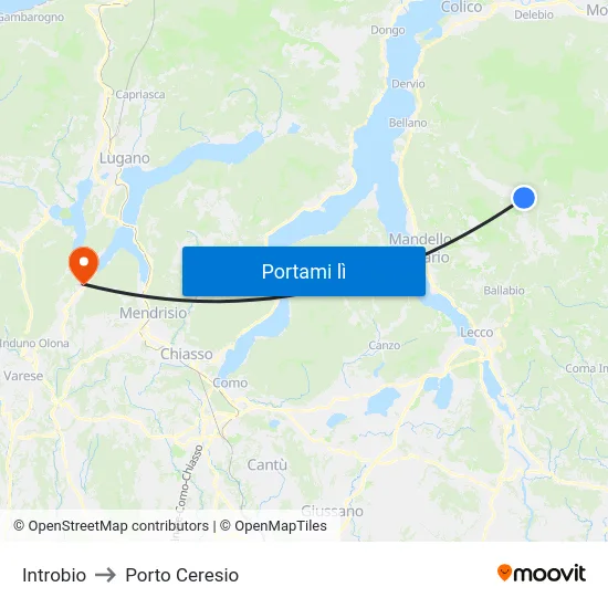 Introbio to Porto Ceresio map