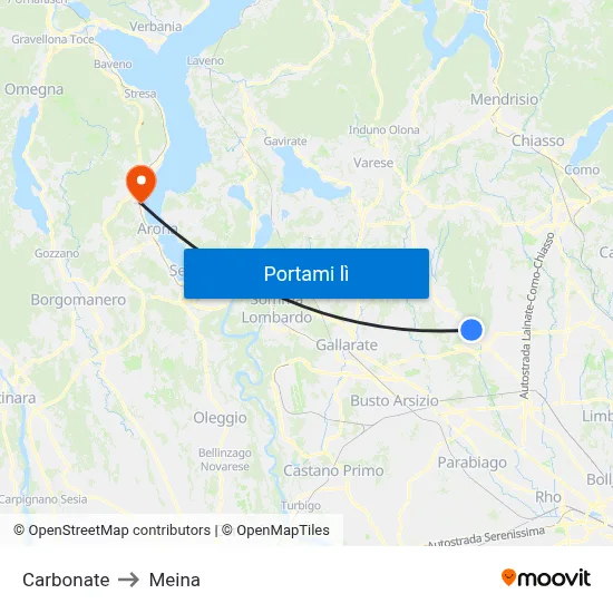 Carbonate to Meina map
