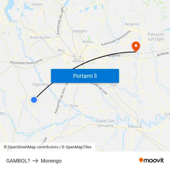 GAMBOL? to Morengo map