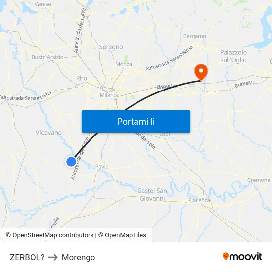 ZERBOL? to Morengo map