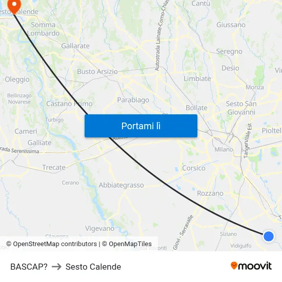 BASCAP? to Sesto Calende map