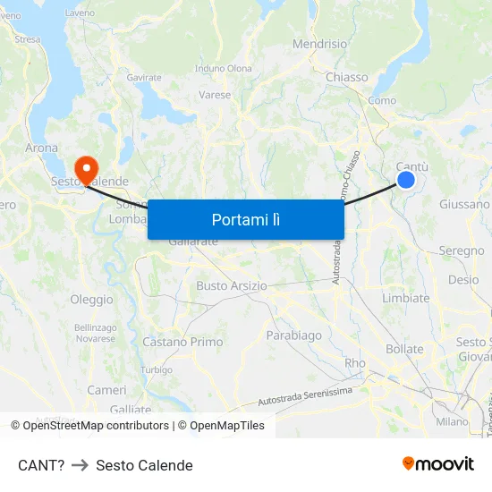 CANT? to Sesto Calende map