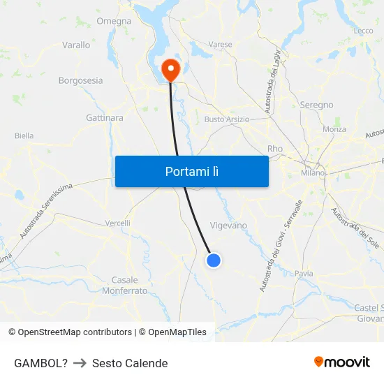 GAMBOL? to Sesto Calende map