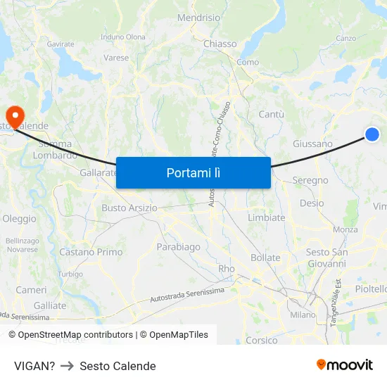 VIGAN? to Sesto Calende map