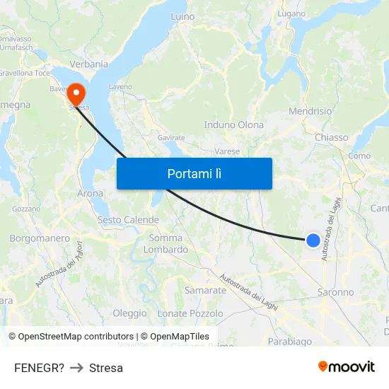 FENEGR? to Stresa map