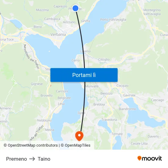 Premeno to Taino map