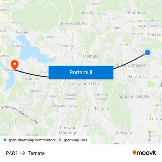 PAR? to Ternate map