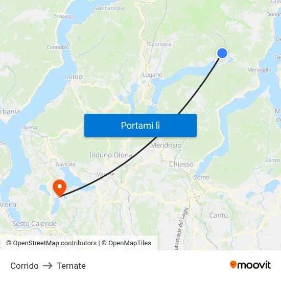 Corrido to Ternate map